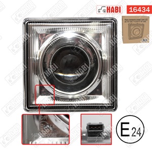 MTZ Fényszóró első kocka új típusú LED 155x155