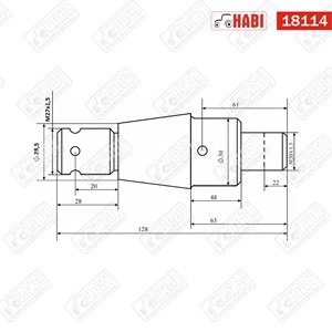 MTZ Gömbcsap 2menet komplett 822-es L=128mm