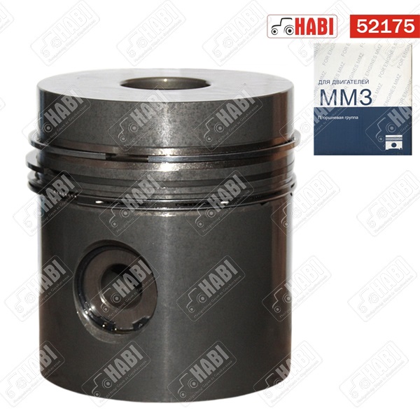 MTZ Hengerhüvely dugattyú komplett 3 gyűrűs D=38mm 38mm-es előkamrával foszfátozott