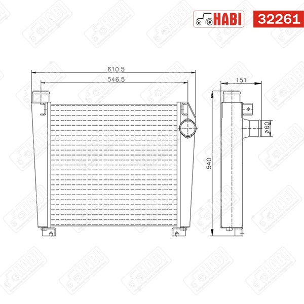 MTZ Intercooler 920.3/1025.3 /513751/