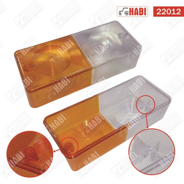 MTZ Irányjelző lámpa búra belarus típusú 75x175x45