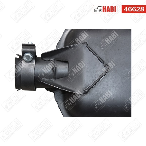 MTZ Kipufogódob 50-es rövid L=93cm, bilincses