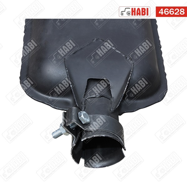 MTZ Kipufogódob 50-es rövid L=93cm, bilincses
