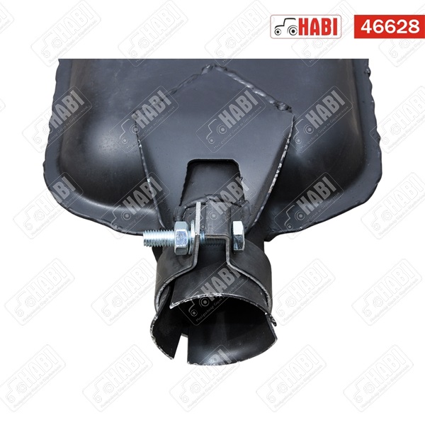 MTZ Kipufogódob 50-es rövid L=93cm, bilincses