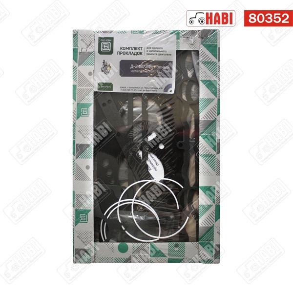 MTZ Motortömítés készlet D-240, D-245 hengerfejtömítéssel fém (44db) ORIGINAL