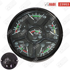 MTZ Műszerfal univerzális óra új típusú 6 órás /3801.10.01/