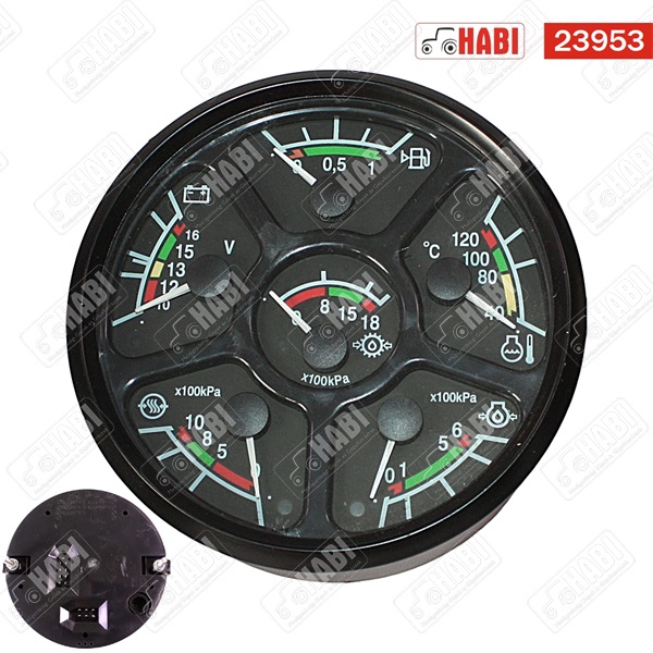 MTZ Műszerfal univerzális óra új típusú 6 órás /3801.10.01/