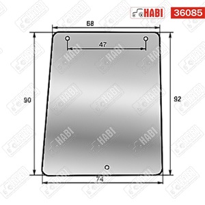 MTZ Pronar 80TSH üveg jobb