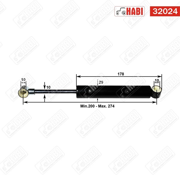 MTZ Vezetőülés teleszkóp 27x260