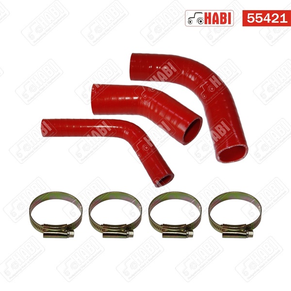 MTZ Vízcső garnitúra szilikonos + 4db bilincs