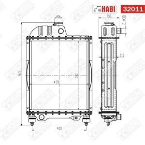 MTZ Vízhűtőbetét 80-as réz