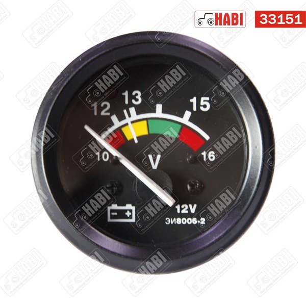 MTZ Voltmérő óra 10-16V HBR