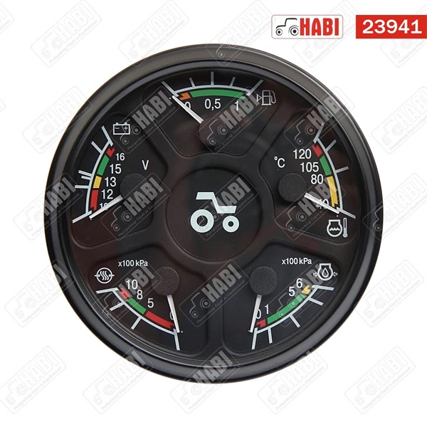 MTZ műszerfal univerzális óra 5 órás /36.38.01/ 12V