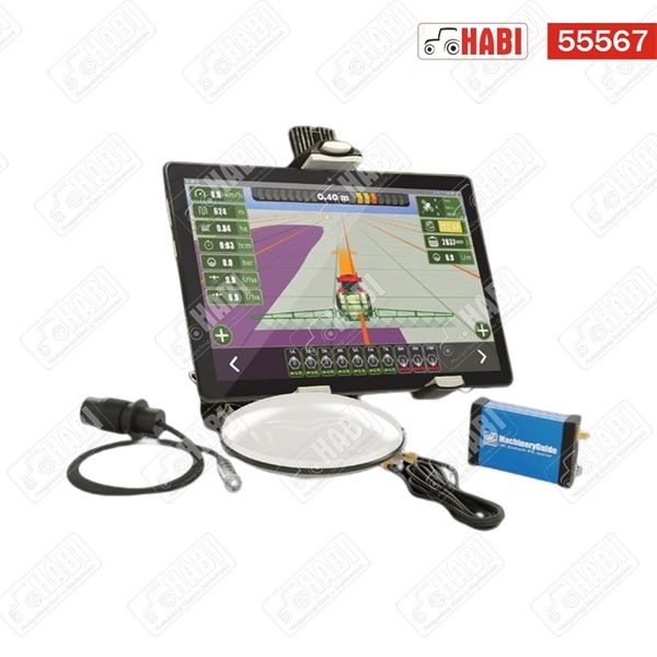 MachineryGuide CM2 sorvezető rendszer 10”-os tablettel (patch antennával)