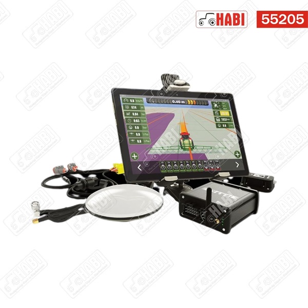 MachineryGuide NODE sorvezető rendszer 10”-os tablettel (40dB-es antennával, dőlés kompenzációval)