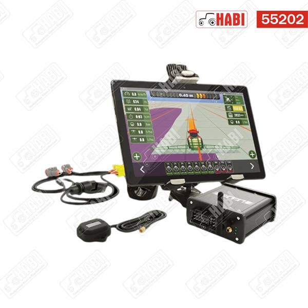 MachineryGuide NODE sorvezető rendszer 10”-os tablettel (patch antennával, dőlés kompenzációval)