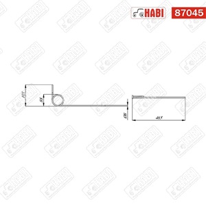 Magtakaró pálca hajlított