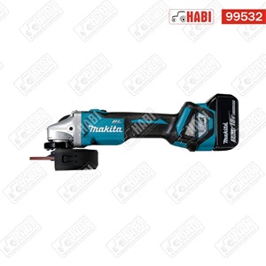 Makita DGA511RTJ 18V LXT BL 125 mm akkus sarokcsiszoló + töltő + Makpac