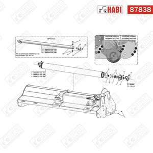 Maschio távtartó alátét 80x42x0,5 mm