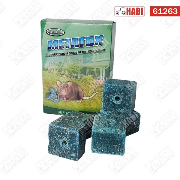 Metatox rágcsálóirtó blokk 300 g parafinos