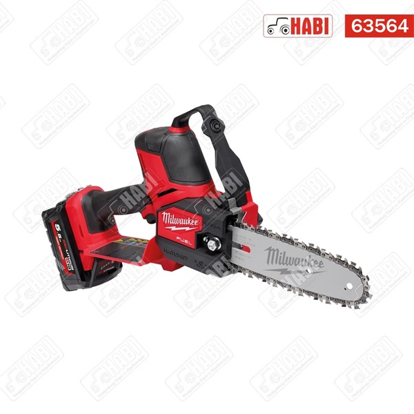 Milwaukee M18FHS20-552 ágvágó láncfűrész 20cm, 2db M18 5,5Ah akkuval és 1db M12-M18 gyorstöltővel