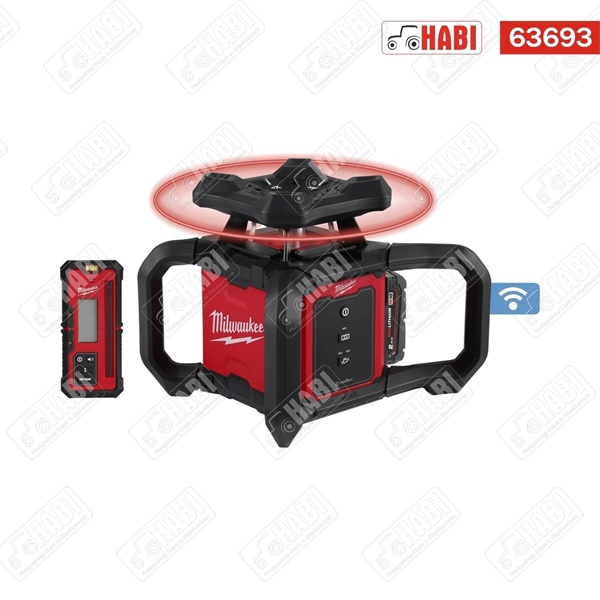 Milwaukee M18RLOH600-201C M18™ forgólézer 600M 1db M18 2,0H akkuval, M12-M18 intelligens töltővel, szerszámkofferben