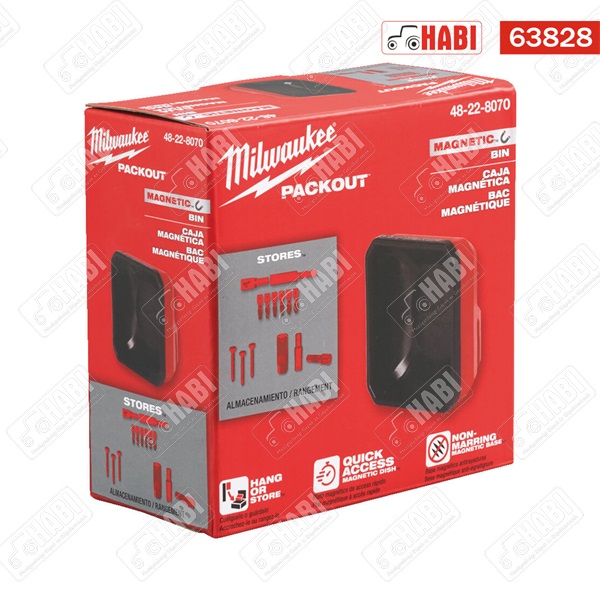 Milwaukee PACKOUT™ Mágneses Tároló 10x10 cm