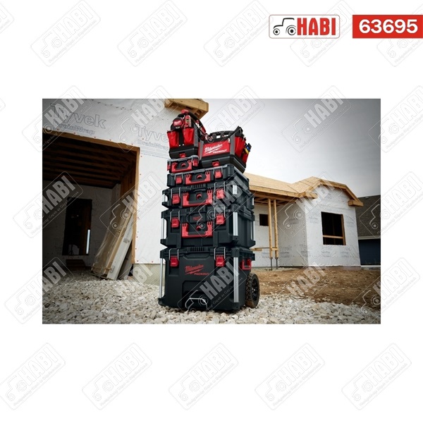 Milwaukee PACKOUT™ tároló láda 1  (kerekes, 560 x 410 x 480)