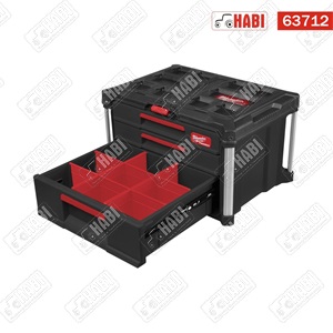 Milwaukee PACKOUT™ tároló láda 2+1 fiókos