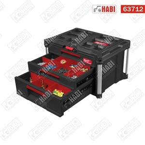 Milwaukee PACKOUT™ tároló láda 2+1 fiókos