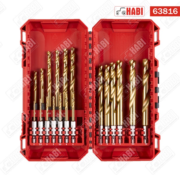 Milwaukee Red Hex HSS-G TiN fémfúró 19 részes - karton dobozban