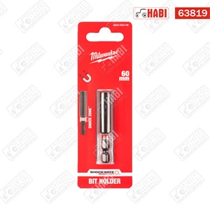 Milwaukee Shockwave Mágneses bittartó 1/4" 60 mm (Bliszteres)