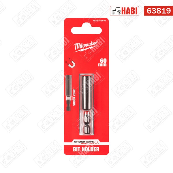 Milwaukee Shockwave Mágneses bittartó 1/4" 60 mm (Bliszteres)