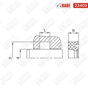 Munkahenger dugattyúrúd tömítés 20x28x5,7 mm