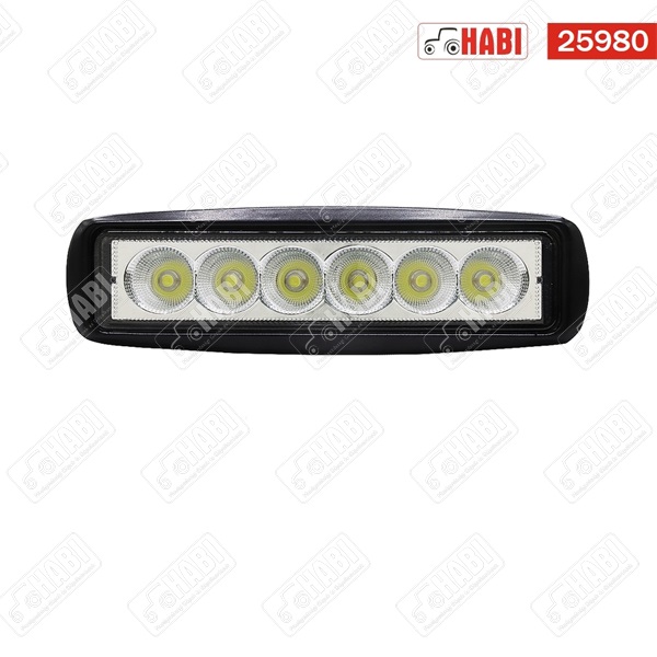 Munkalámpa EPISTAR LED 18W téglalap, 160x45x55 mm, 1350 Lumen, 10-36V, IP67