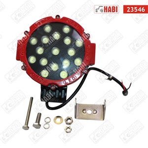 Munkalámpa EPISTAR LED 51W kör, 3825 Lumen, piros 12-24 V IP67