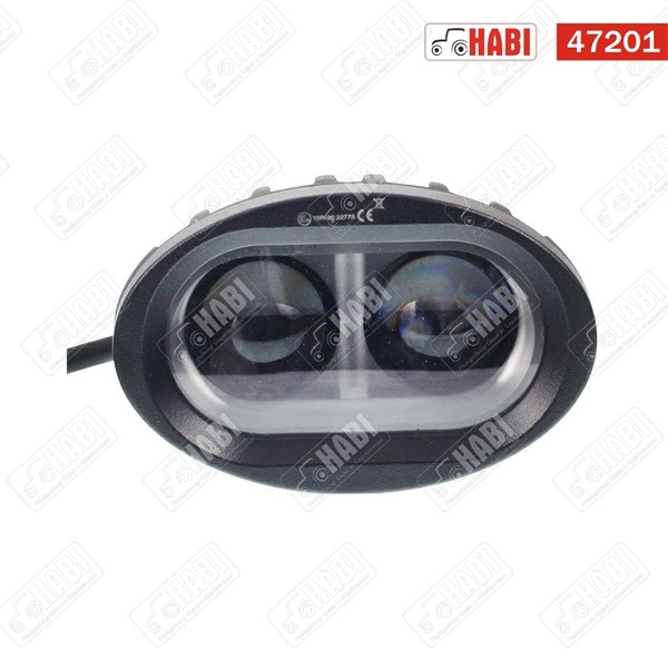 Munkalámpa Epistar LED 20W ovális, 1000Lumen, 96x62x75mm, 10-30V