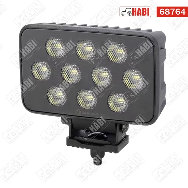 Munkalámpa LED 100W téglalap, 8950 Lumen, 12-24V, Deutsch, 2-tűs csatlakozó