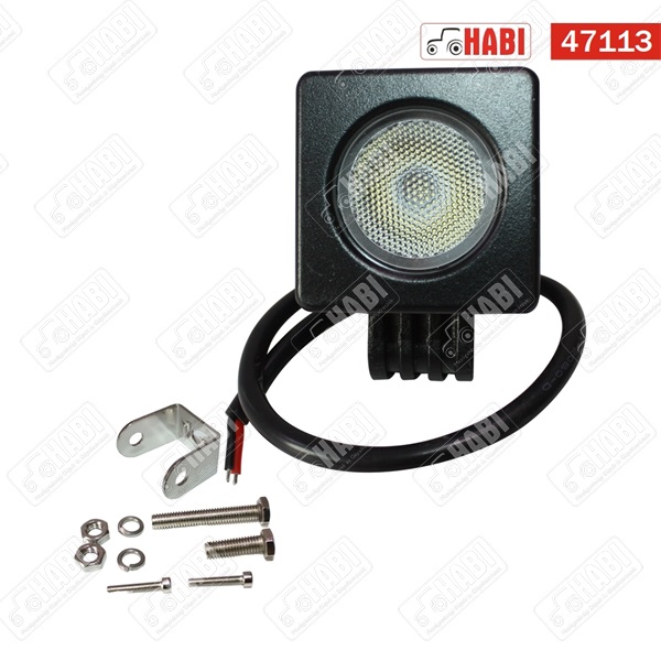 Munkalámpa LED 10W kocka, 51x49mm, 800 Lumen, 9-32V, IP67