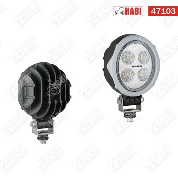 Munkalámpa LED 18W kör, 1500 Lumen, 12-24V , IP67 , IP69K WESEM