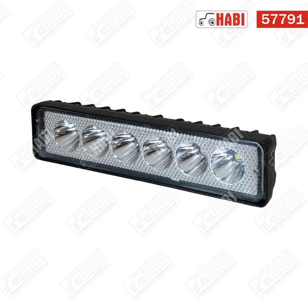 Munkalámpa LED 18W téglalap, 450 Lumen, IP67, 12V-24V, 145x35x25mm