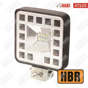 Munkalámpa LED 23W kocka, 83x83x20mm, 1200 Lumen, 10-36V, E jelzett, HBR