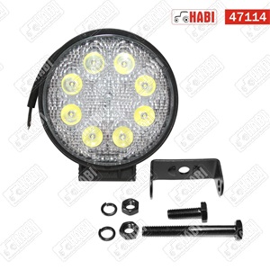 Munkalámpa LED 24W kör, 1800 Lumen, 9-32V, IP67