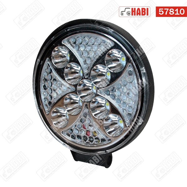 Munkalámpa LED 30W kör, 700 Lumen, IP67, 12V-24V, D= 110mm