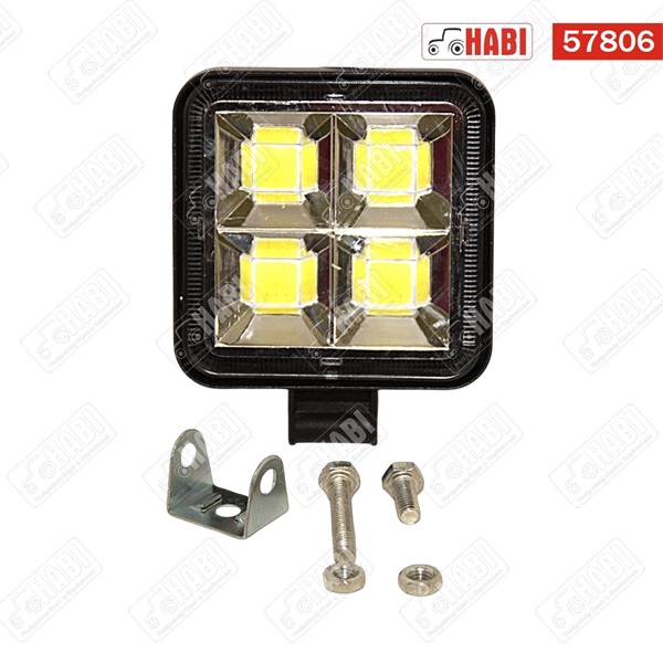 Munkalámpa LED 40W kocka, 1000 Lumen, IP67, 12V-24V, 85x85x20mm