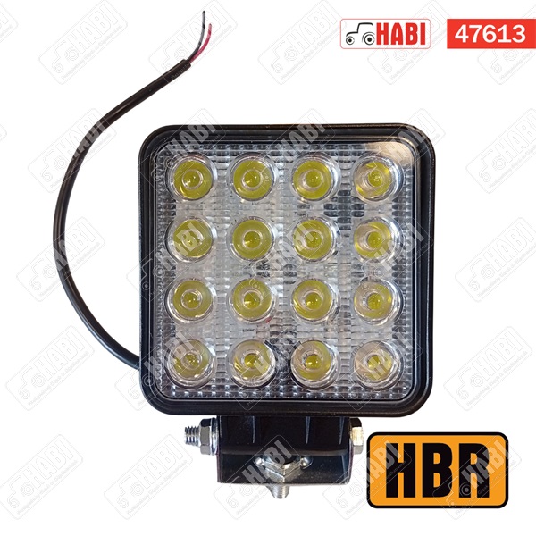 Munkalámpa LED 48W kocka, 130x115x75 mm, 4000 Lumen 10-30 V