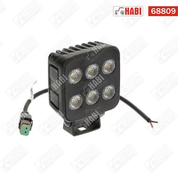 Munkalámpa LED 60W téglalap, 6600 Lumen, 12-24V, Deutsch, 2-tűs csatlakozó