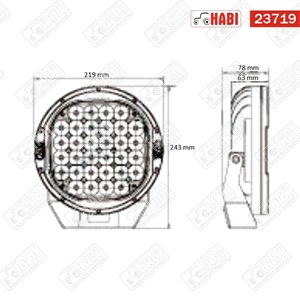 Fényszóró LED 96W 4500 lumen d=220 mm 10-30V IP67