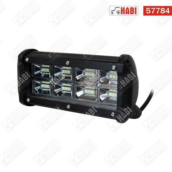 Munkalámpa LED 96W téglalap, 2000 Lumen, IP67, 12V-24V, 165x80x55mm