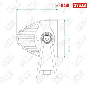 Munkalámpa LED fényhíd 34 CM  6120 LUM 72W 24 LED ívelt